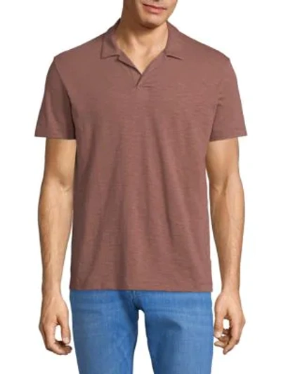 Shop Theory Short-sleeve Cotton Polo In Galah