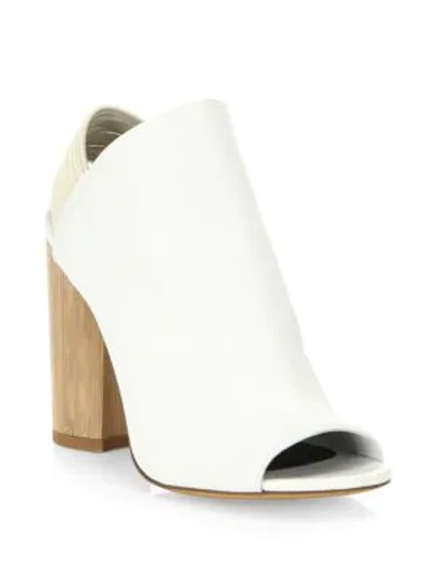 Shop 3.1 Phillip Lim / フィリップ リム Drum Leather Glove Slingback Booties In White