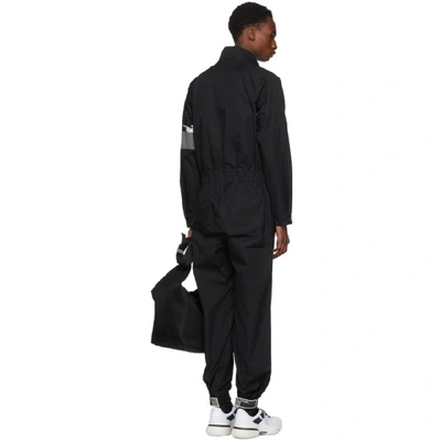 Shop Prada Black Zip-up Jumpsuit