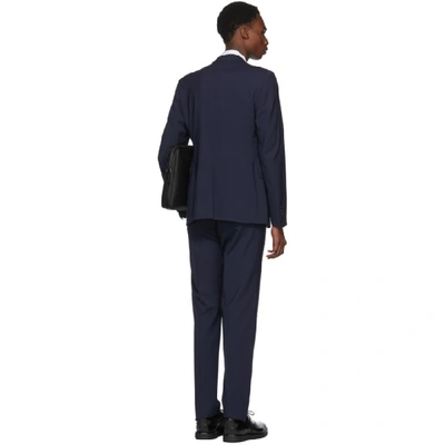 Shop Prada Navy Lightweight Wool Suit In F0124-navy