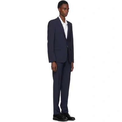Shop Prada Navy Lightweight Wool Suit In F0124-navy