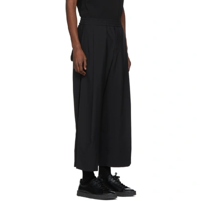 Shop Wooyoungmi Black Oversize Trousers