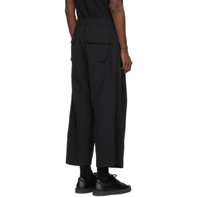 Shop Wooyoungmi Black Oversize Trousers