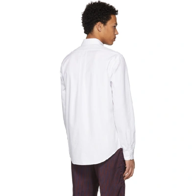Shop Kenzo White Tiger Crest Shirt In 01.white