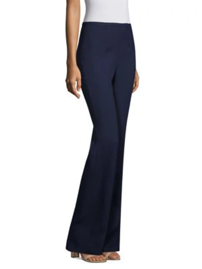 Shop Michael Kors Crepe Flare Pants In Maritime