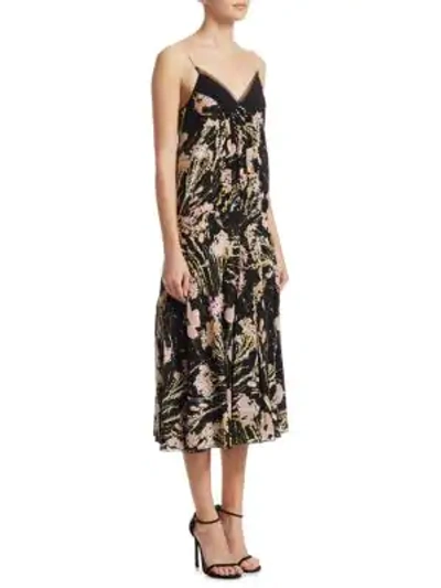 Shop N°21 Sleeveless Contrast Print Slip Dress In Multi