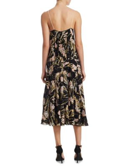 Shop N°21 Sleeveless Contrast Print Slip Dress In Multi