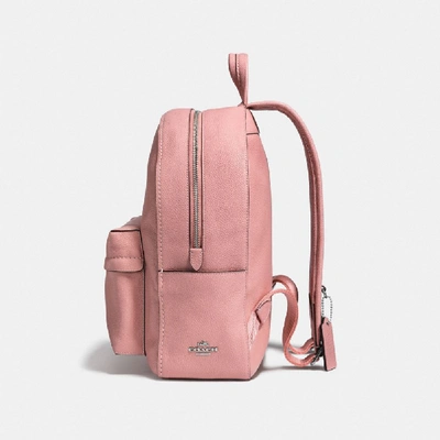 Shop Coach Campus Backpack In Peony/silver