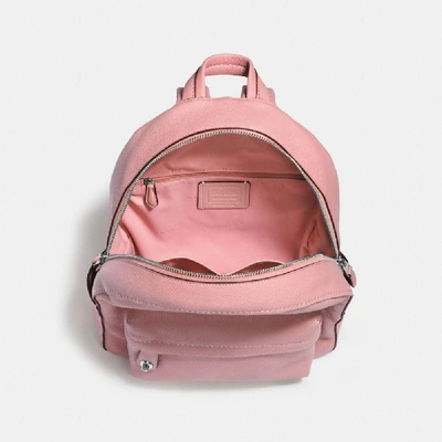 Shop Coach Campus Backpack In Peony/silver