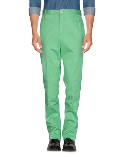 Shop Thom Browne Casual Pants In Green