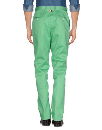 Shop Thom Browne Casual Pants In Green