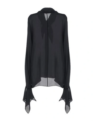 Shop Balenciaga Silk Shirts & Blouses In Black