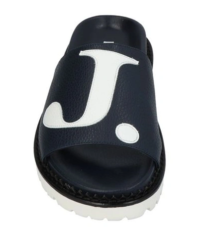 Shop John Galliano Sandals In Dark Blue