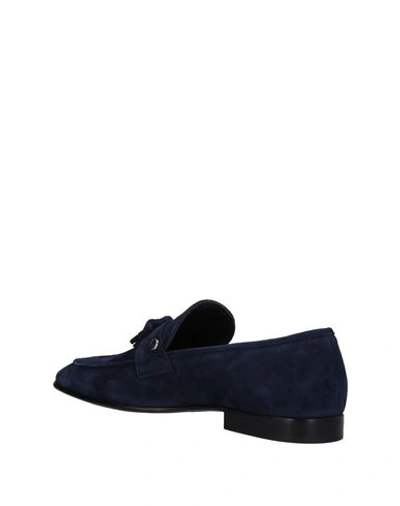 Shop John Galliano Loafers In Dark Blue