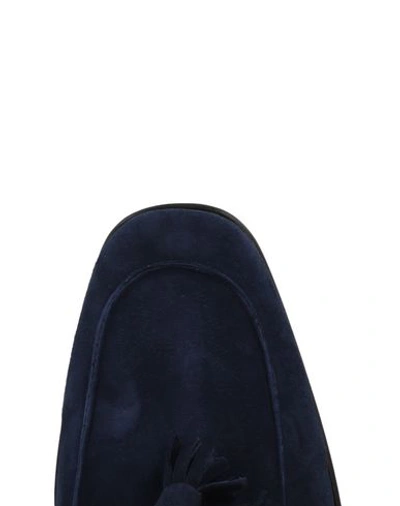 Shop John Galliano Loafers In Dark Blue