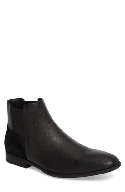 Shop Calvin Klein Larry Chelsea Boot In Black