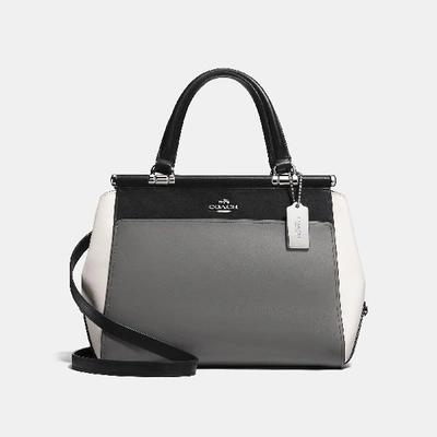 Shop Coach Grace Bag In Colorblock In Heather Grey/multi/silver