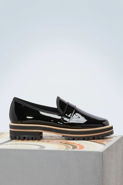 Shop Repetto Gaylor Loafers In Noir (black)