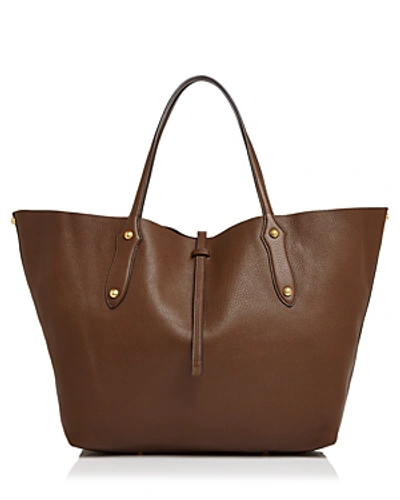 Shop Annabel Ingall Isabella Large Leather Tote In Coffee/gold
