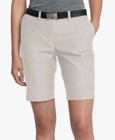 Shop Nike Flex Dri-fit Golf Shorts In Light Bone