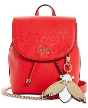 red guess backpack purse