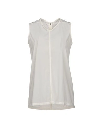 Shop Rick Owens Top In Ivory