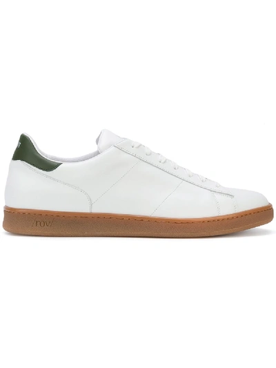 Shop Rov Lace-up Sneakers In White