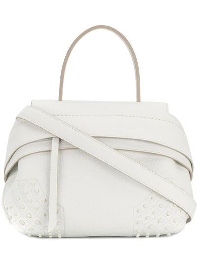 Shop Tod's Small Wave Tote - White