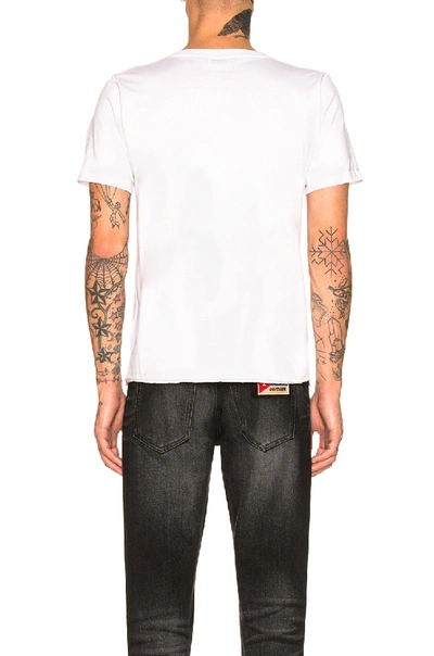 Shop Saint Laurent Logo Tee In White