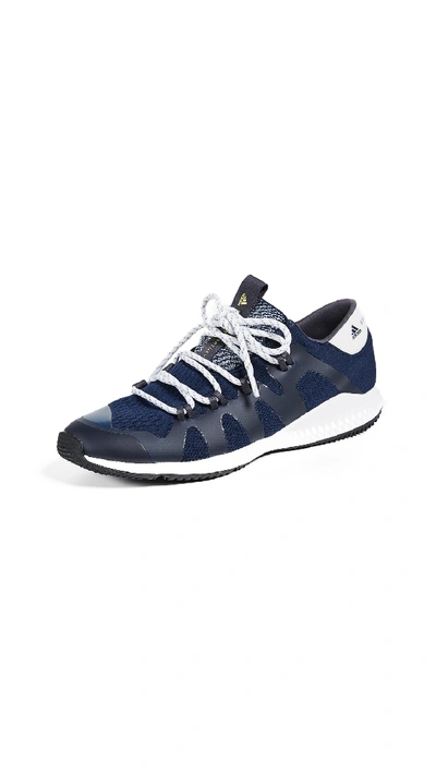 Shop Adidas By Stella Mccartney Crazytrain Pro Sneakers In Collegiate Navy/white/aerolime