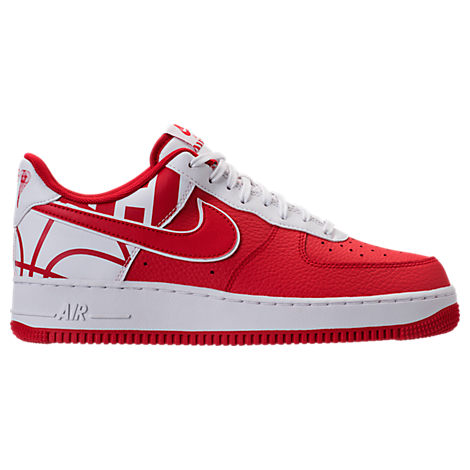 red and white nba air force 1