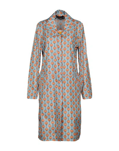 Shop Alessandro Dell'acqua Overcoats In Sky Blue