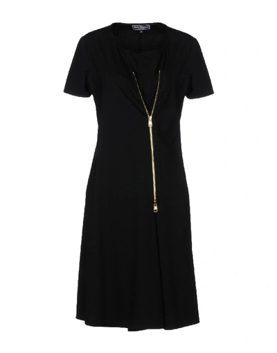 Shop Ferragamo Knee-length Dresses In Black