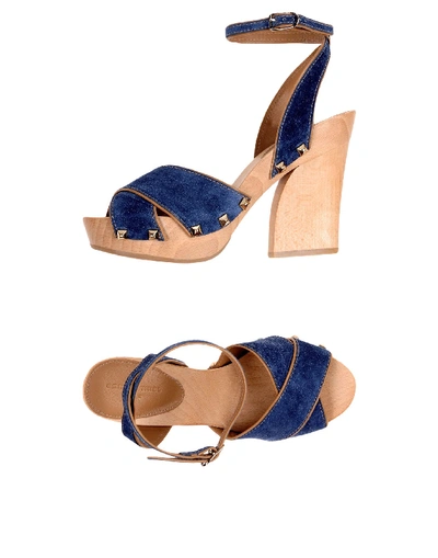Shop Sonia Rykiel Sandals In Slate Blue