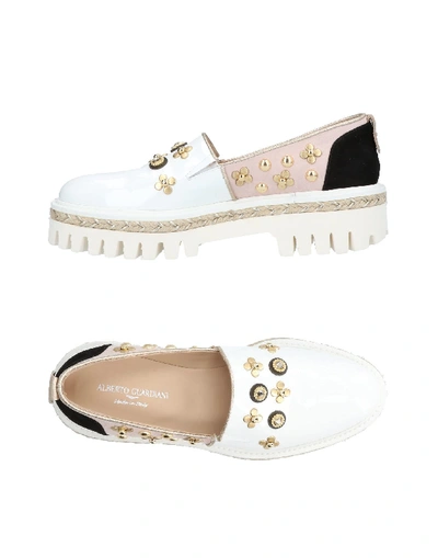 Shop Alberto Guardiani Sneakers In White