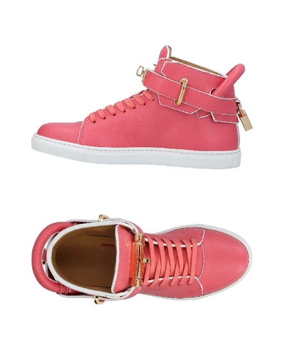 Shop Buscemi Sneakers In Coral