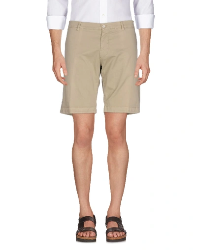 Shop Berwich Man Shorts & Bermuda Shorts Beige Size 36 Cotton, Elastane