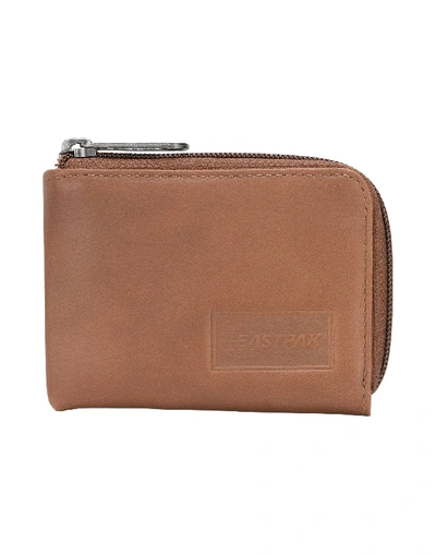 Shop Eastpak Wallet In Brown