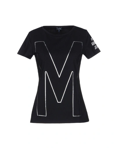 Shop Armani Jeans T-shirt In Black