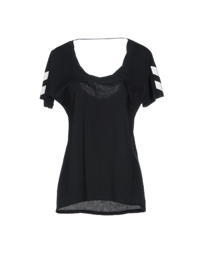 Shop Pam & Gela Silk Top In Black