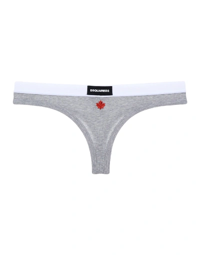 Shop Dsquared2 Thongs In Light Grey