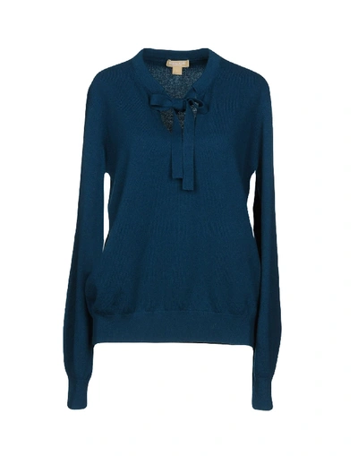 Shop Michael Kors Sweater In Deep Jade