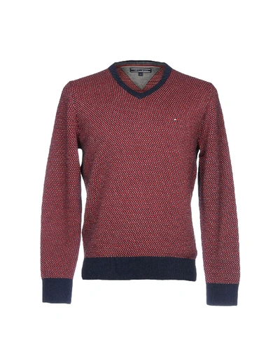 Shop Tommy Hilfiger Sweater In Red