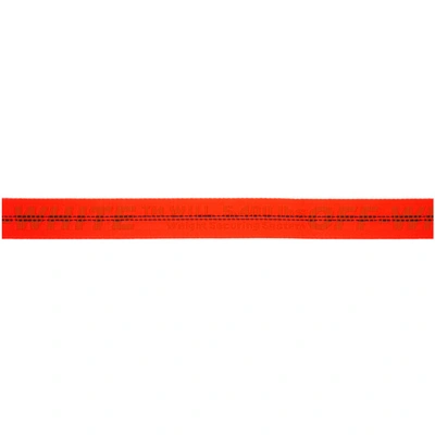 Shop Off-white Orange Industrial Belt In 1900 Orange