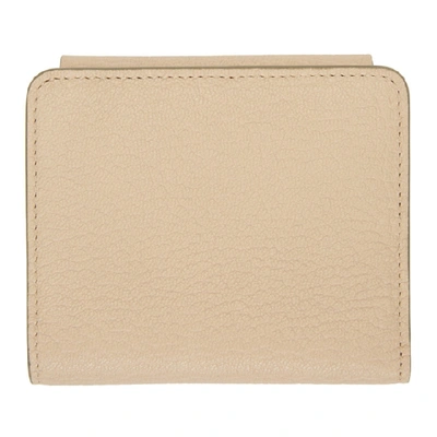 Shop Chloé Chloe Pink Drew Compact Wallet In B59 Cement