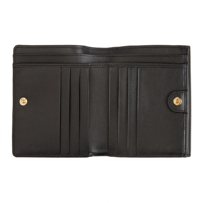 Shop Chloé Chloe Black Square Georgia Wallet In 001 Black