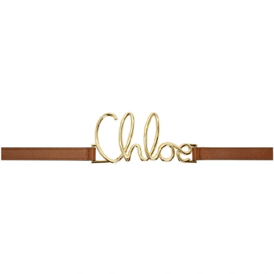 Chloe front shop logo belt