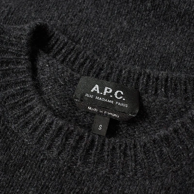 Shop Apc A.p.c. Wind Cashmere Crew Knit In Grey