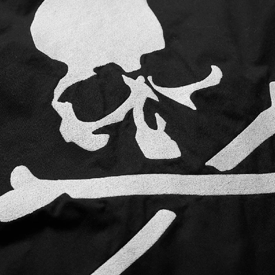 Shop Mastermind Japan Mastermind World Embroidered Skull Military Shirt Jacket In Black