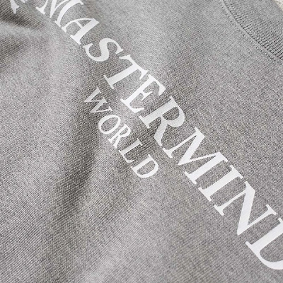 Shop Mastermind Japan Mastermind World Logo Crew Sweat In Grey